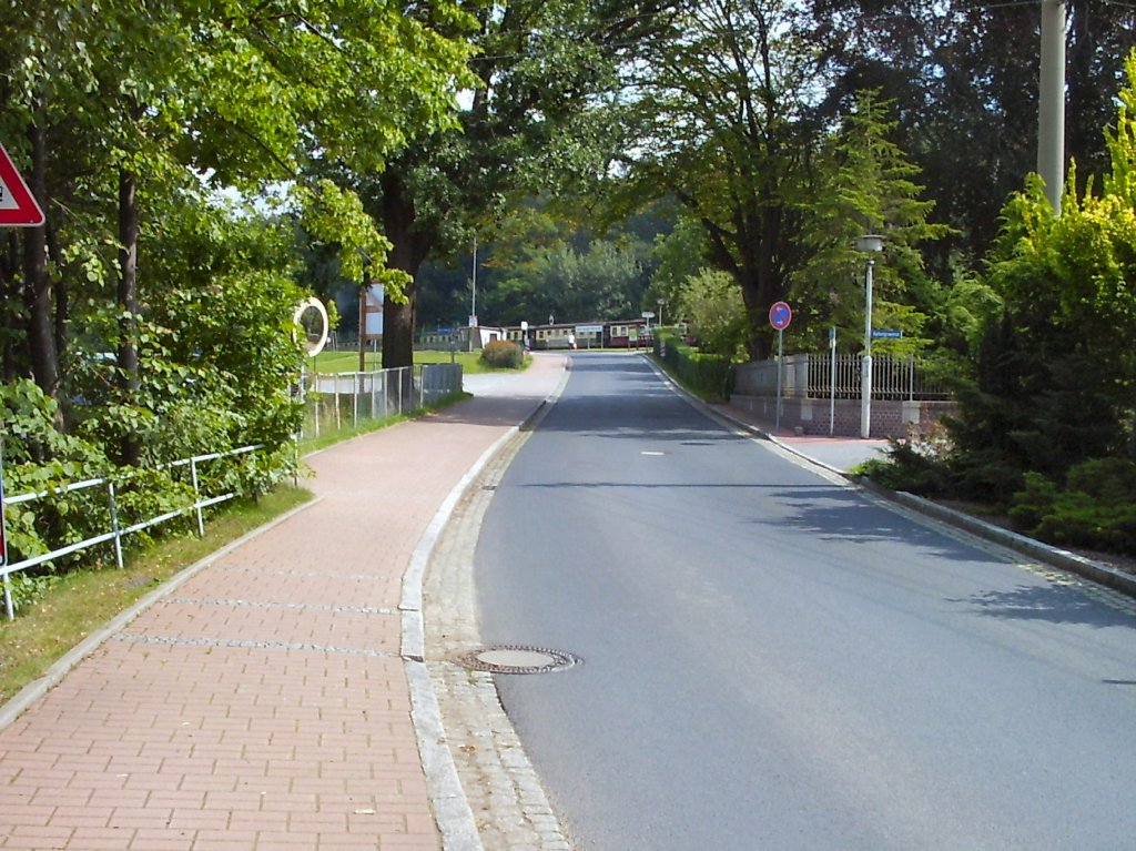Blick zur Haltestelle Kurort Jonsdorf