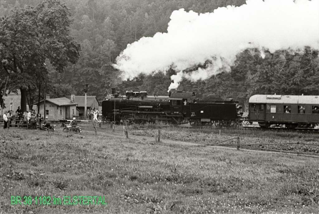 Dampf aus der Elstertalbahn - Fotohalt 1984