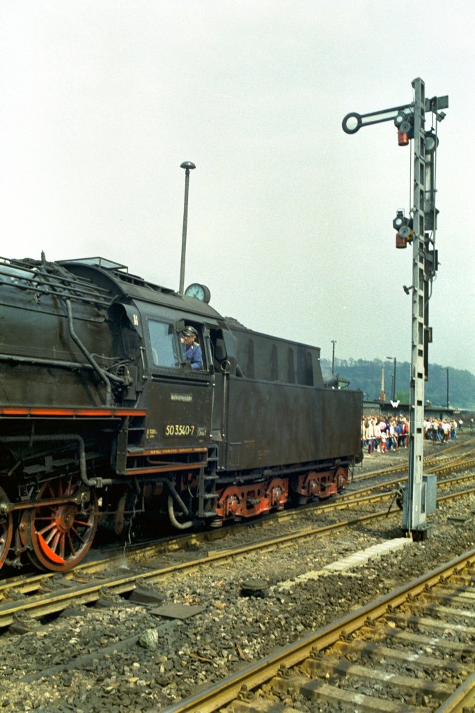 Dampf in Nossen (Sterntreffen vor 1989) Baureihe 50