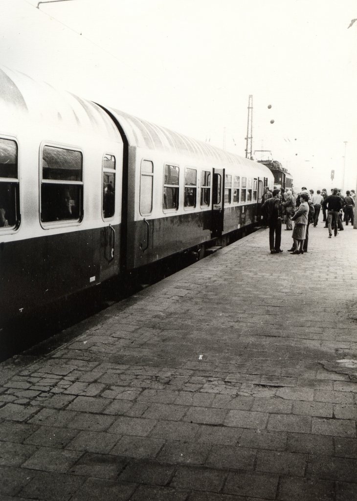 DMV-Sonderzug in Borna, ca 1986