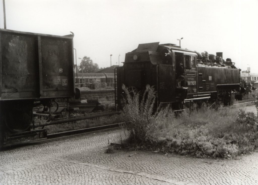 Gterzug in Zittau, um 1990