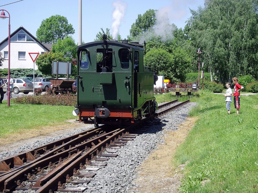 I K  am Streckenende in Glossen, Juni 2010