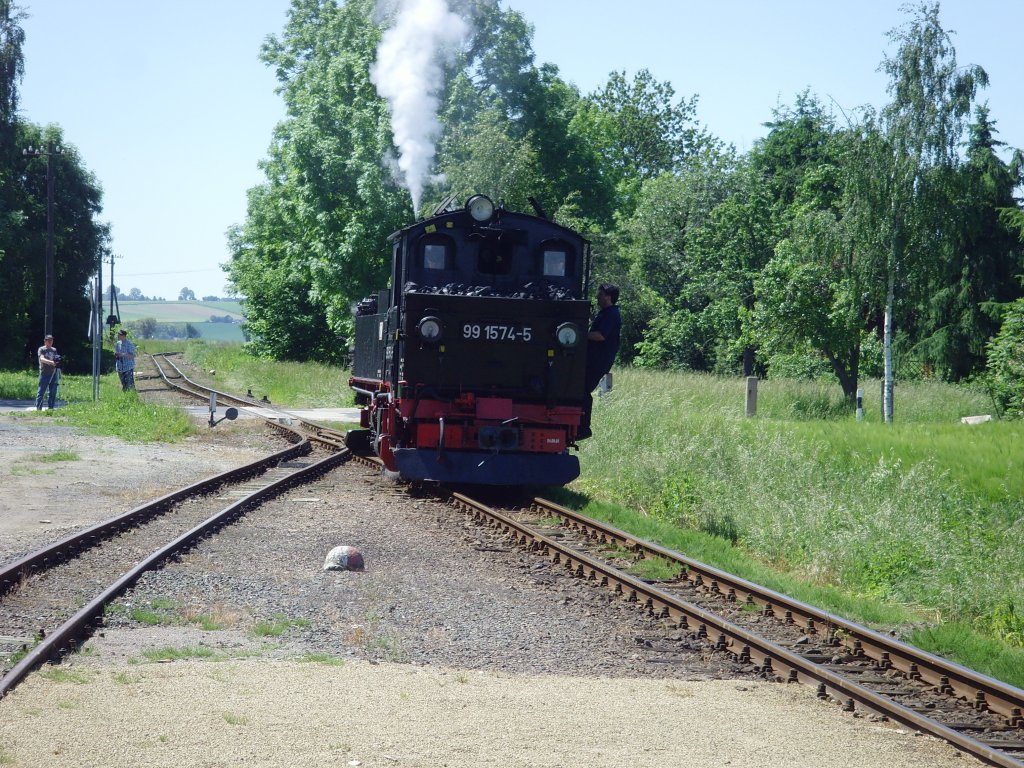 Rangierfahrt in Thalheim, Juni 2010