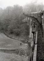Auf einem Viadukt bei Langenleuba, 1986