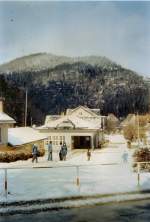 Bahnhof Oybin im Winter