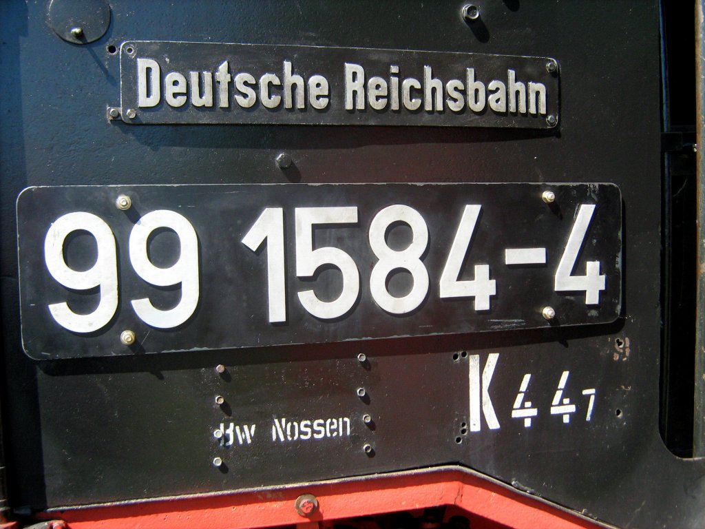 99 1584-4 - Beschriftung