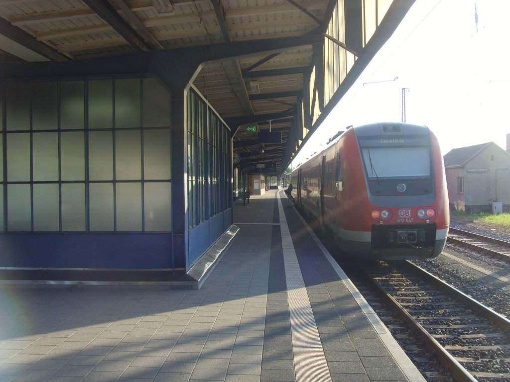 BR 612 in Zwickau Hbf