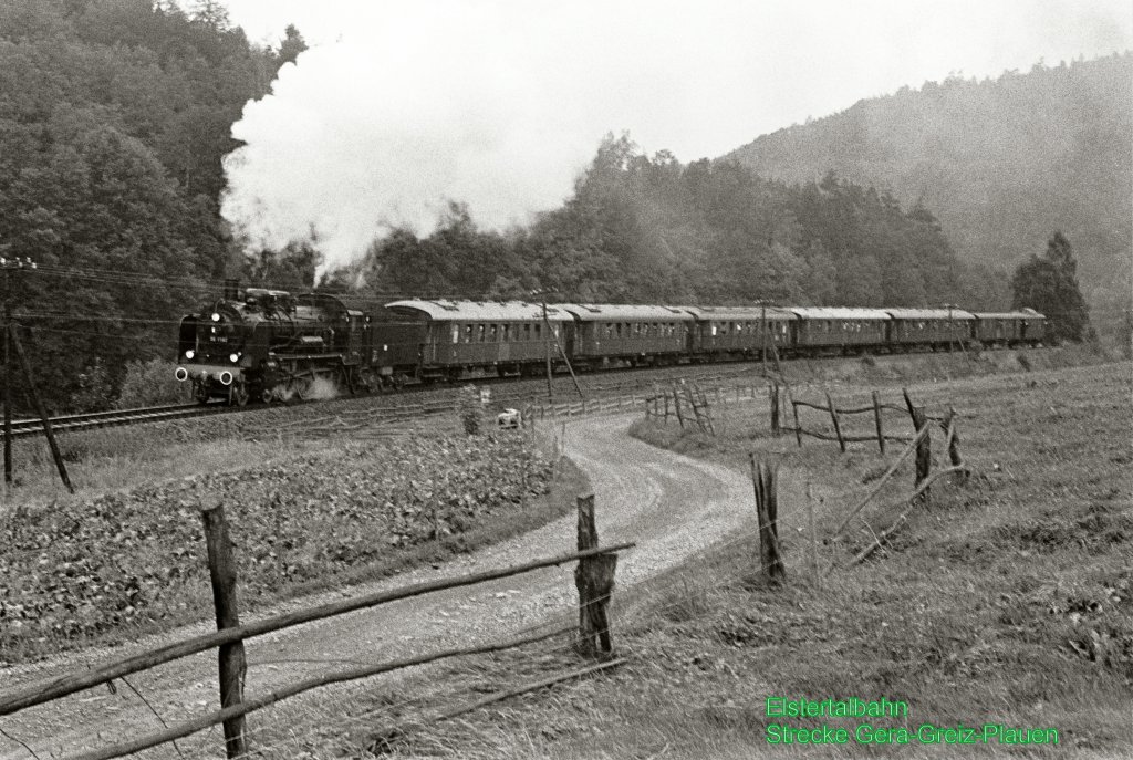 Dampf 1984 auf der Elstertalbahn