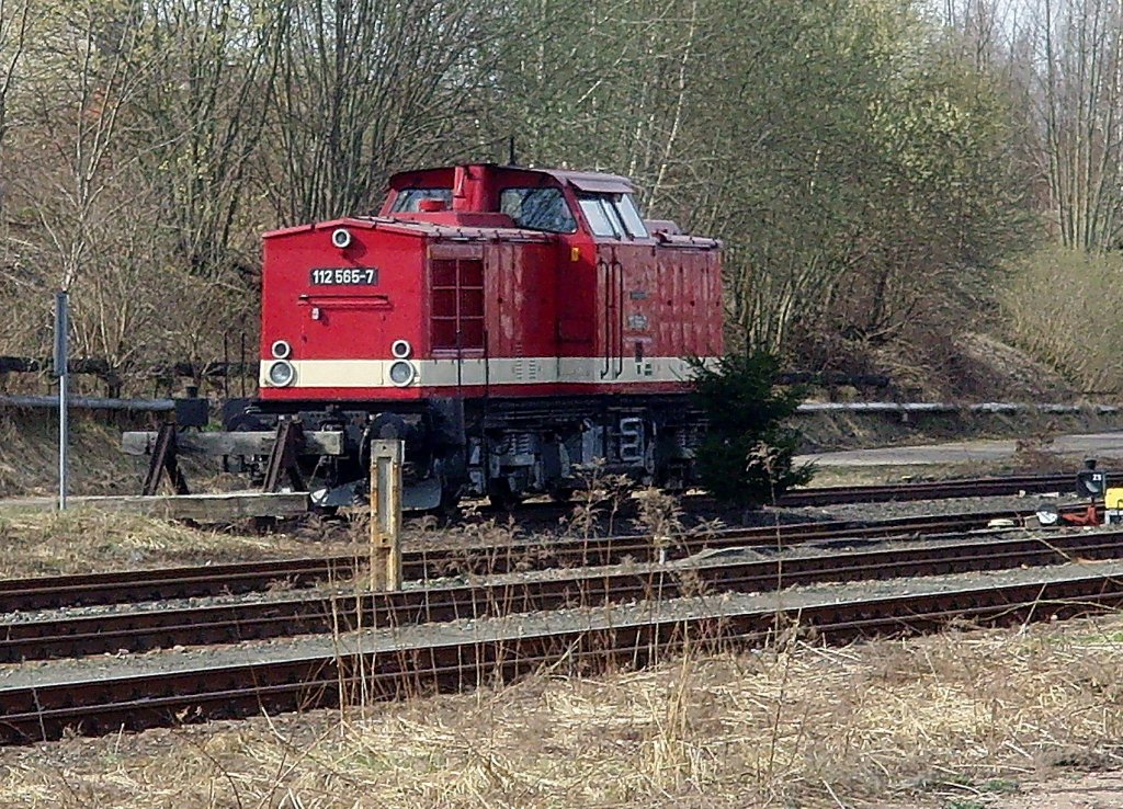 DR-Diesellok BR 112 in Zwickau