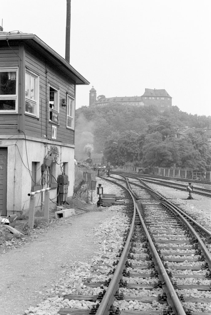 Einfahrt in den Bhf Greiz