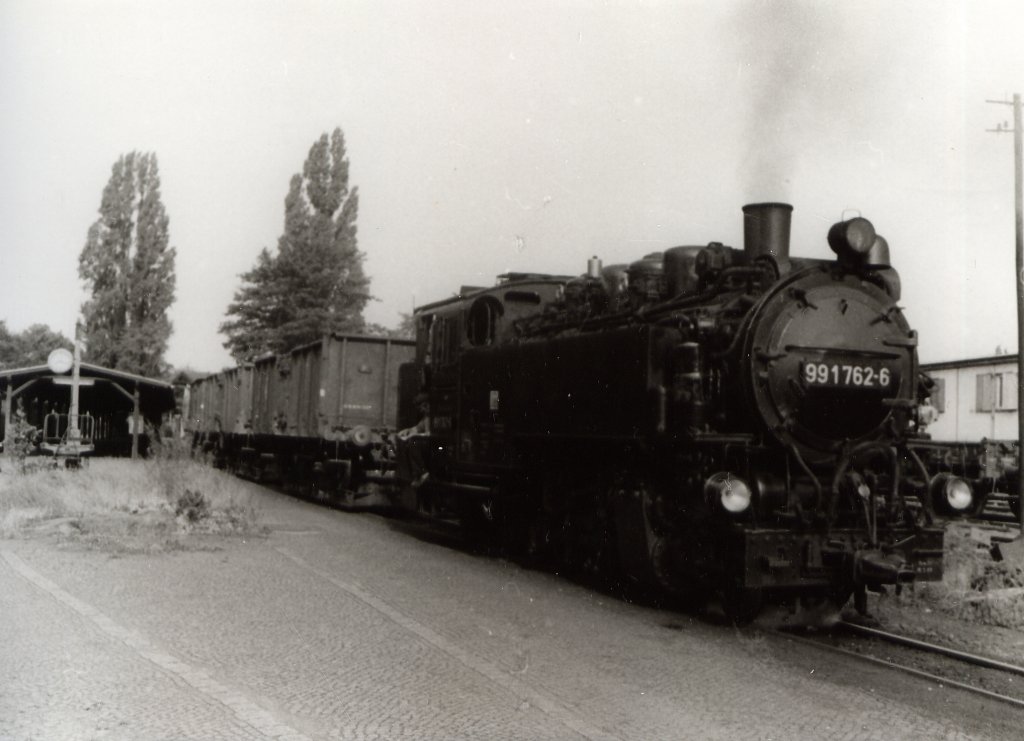 Gterzug in Zittau, vor 1989