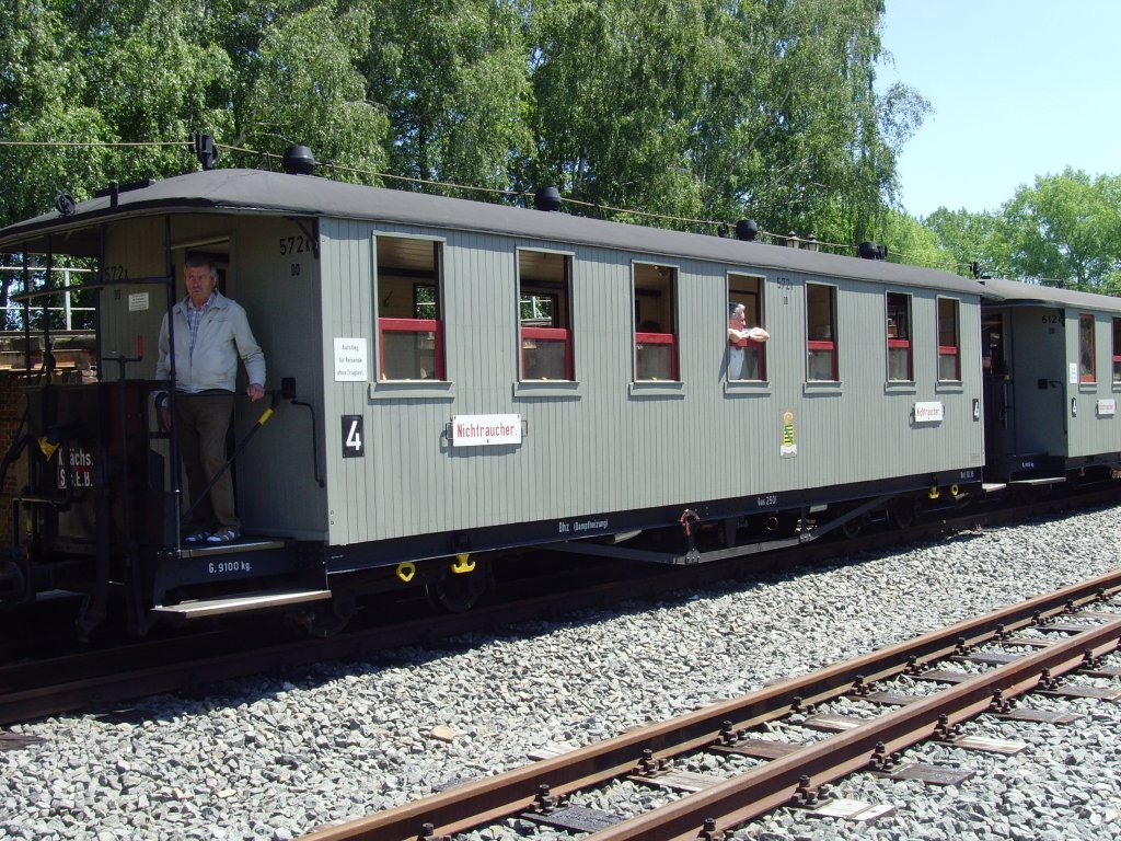 Personenwagen 4. Klasse in Glossen, Juni 2010