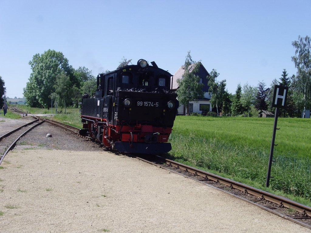 Rangierfahrt in Thalheim mit der IV K, Juni 2010