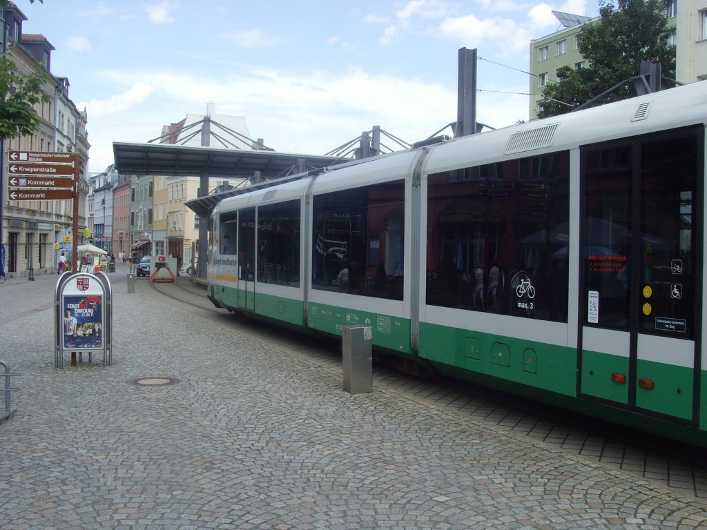 Vogtlandbahn RS 1 in Zwickau-Zentrum