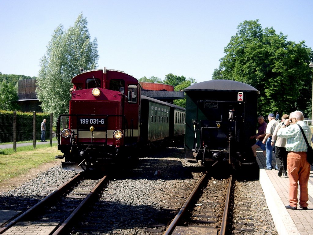 Zugkreuzung in Oschatz Sd