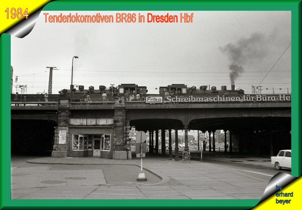 Zwei BR 86 in Dresden Hbf