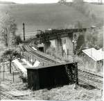 Einfahrt in den Bahnhof Cranzahl vor 1985